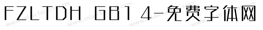 FZLTDH  GB1 4字体转换
